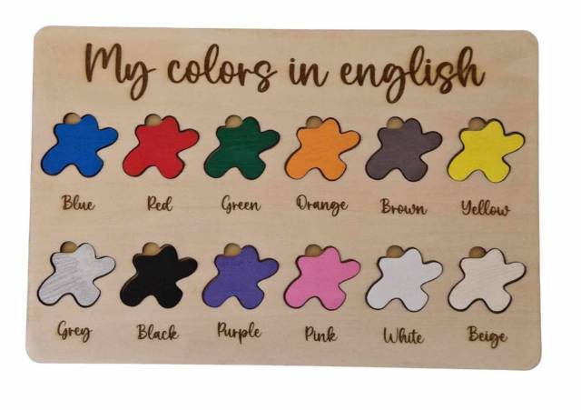 Puzzle My colors in english